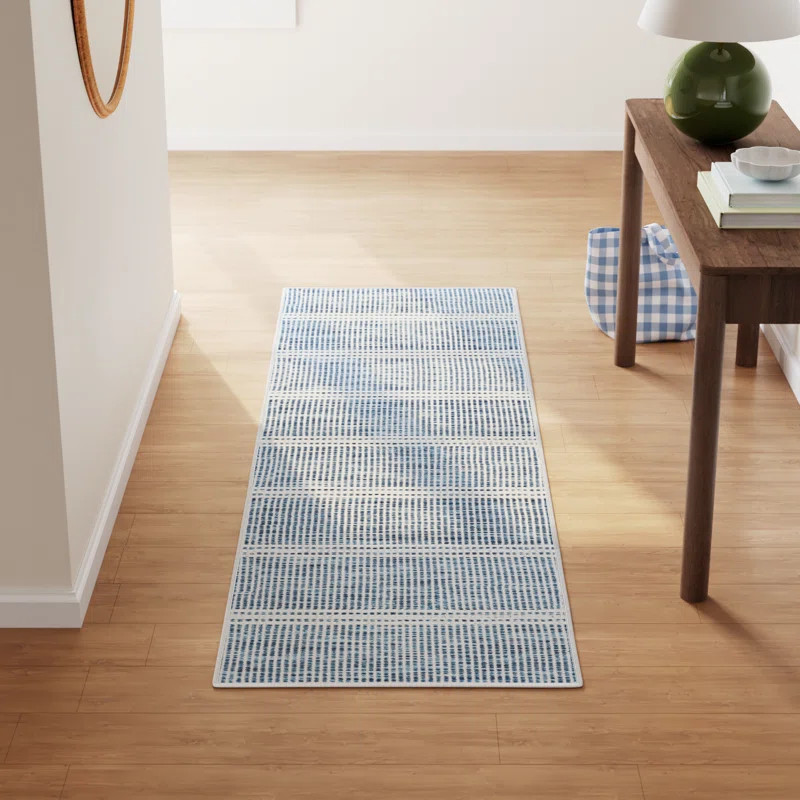 Malta Blue Machine Washable Rug | Wayfair North America