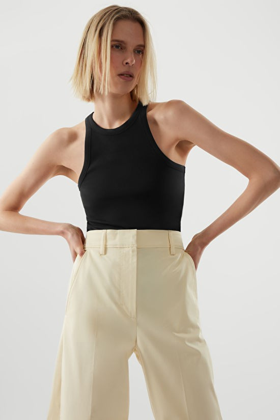 HEAVYWEIGHT COTTON TANK TOP - Black - COS | COS (EU)