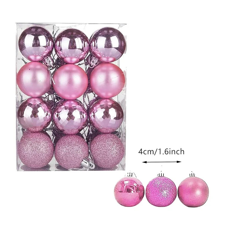 Christmas Decorations Clearance 24Pcs 1.57 Inch Christmas Tree Balls Bauble Hanging Home Party Or... | Walmart (US)