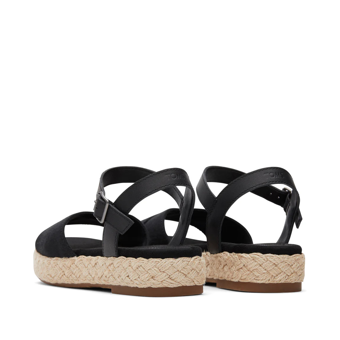 Abby Black Flatform Espadrille Sandal | Toms EMEA
