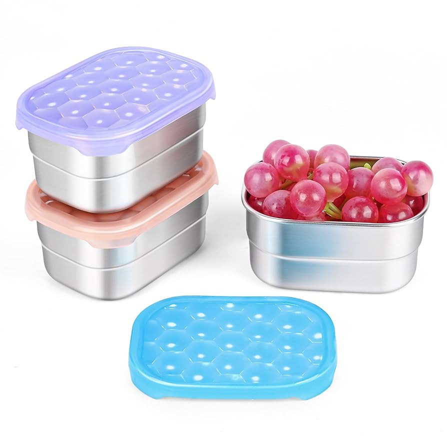 Kids Snack Pro - Stainless Steel Snack Containers for Kids | Easy Open Leak Proof Small Food Cont... | Amazon (US)
