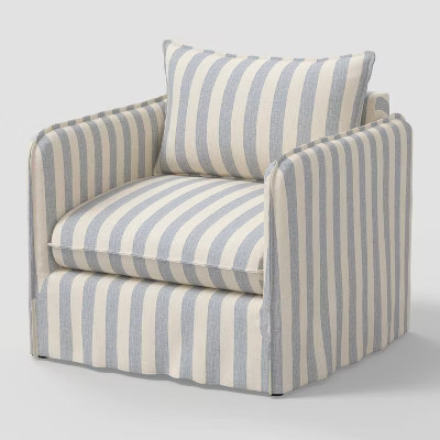 Berea Chair Malcolm Stripe Blue - Threshold™ | Target