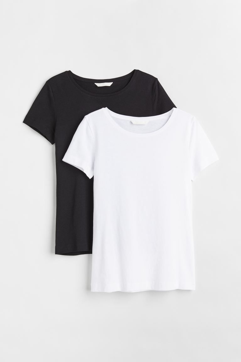 2-pack Cotton T-shirts | H&M (US)
