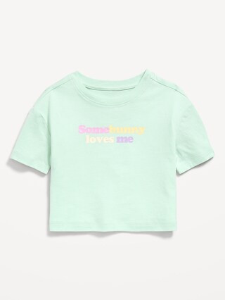 Short-Sleeve Boxy Graphic T-Shirt for Toddler Girls | Old Navy (US)