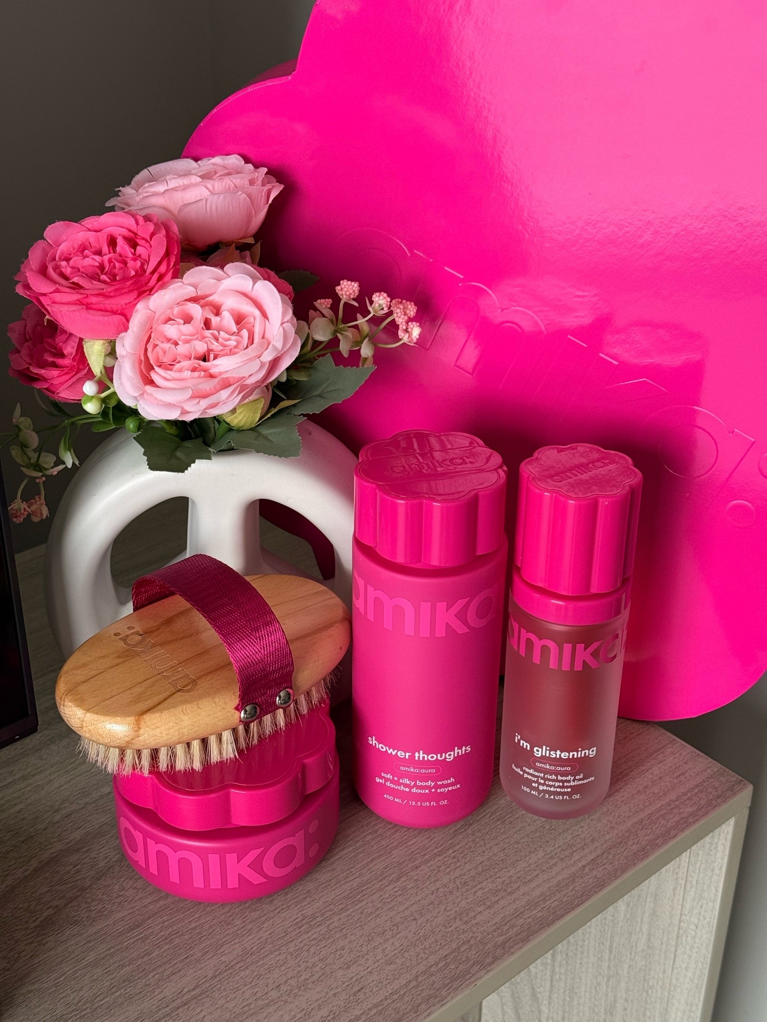 Amika Product Faves! 💕 Amika makes a lot of great hair products and now they just launched body care. Out of all the products I tried these are my ultimate faves! Shampoo, Conditioner, Hair & Body Mist, Glistening Body Oil & Bodybutter #skincare #bodycare #haircare #amika #LTKselfcare #LTKmorningroutine 
#LTKBeauty

#LTKselfcare #LTKBeauty #LTKgrwm