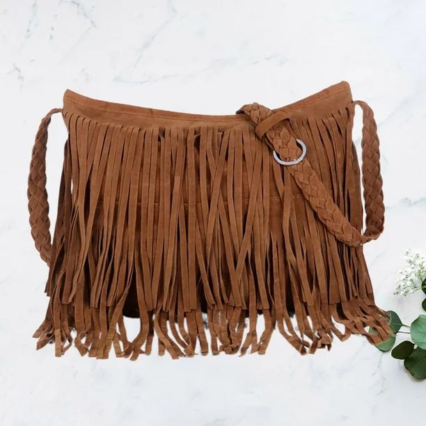 NUOLUX Bag Tote Tassel Leather Shoulder Fringe Large Small Messenger Handbags Satchel Bags | Walmart (US)