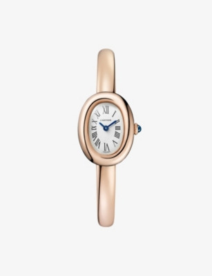 Baignoire Mini Size 15 18ct Rose-Gold Quartz Watch 24.6mm | Selfridges