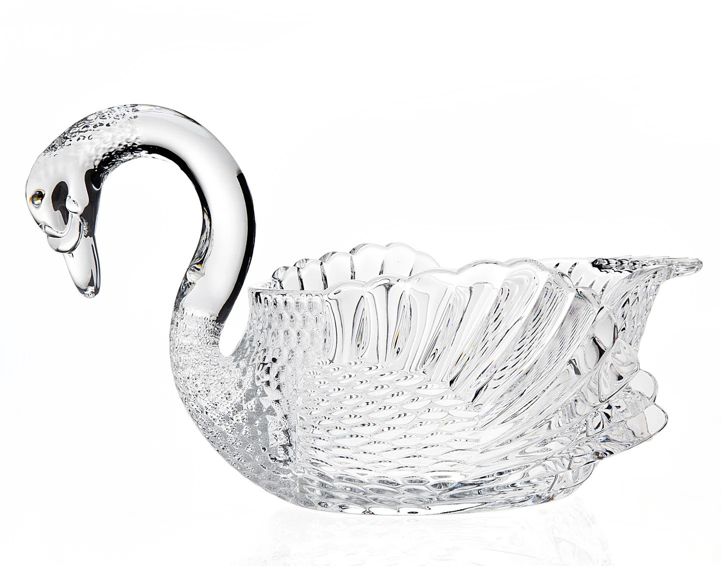Swan Crystal Serving Bowl | Perigold