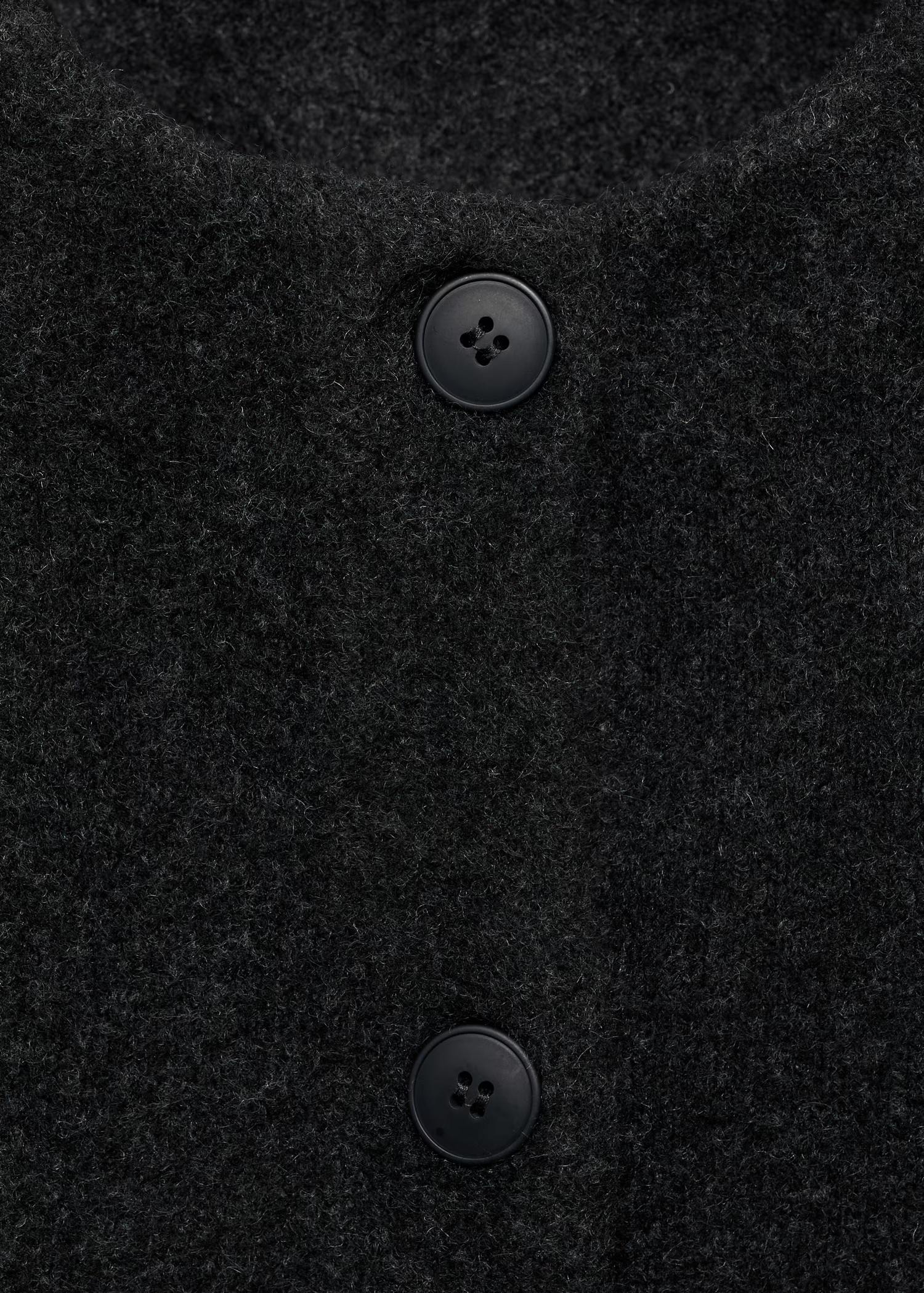 Knitted coat with detachable scarf - Women | MANGO USA | Mango (US/MX/AU)