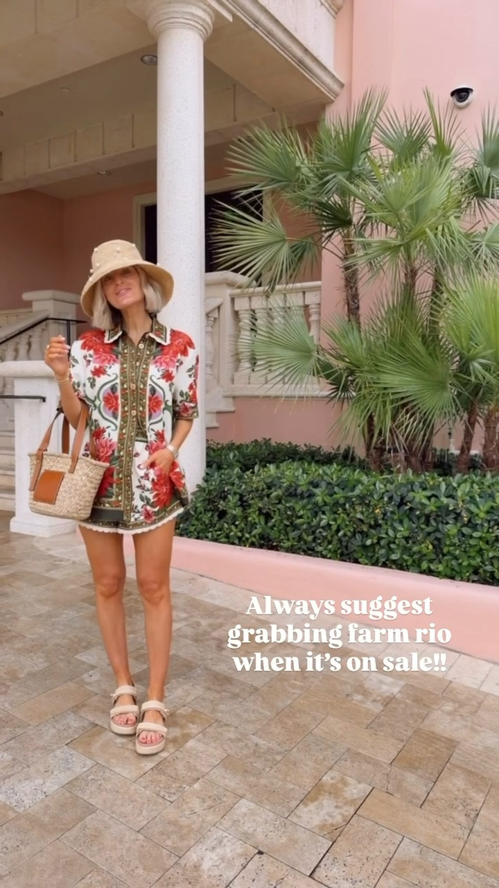 Now is the time to grab Farm Rio for summer while it’s on sale! Use code LOVERLY20 for 20% off at Anthro when you spend $100+! Love this set to wear like this or as a cover up! Wearing a S!

Loverly Grey, Anthropologie sale, Farm Rio, cover up, resort wear, vacation looks, matching set 

#LTKSeasonal #LTKSaleAlert