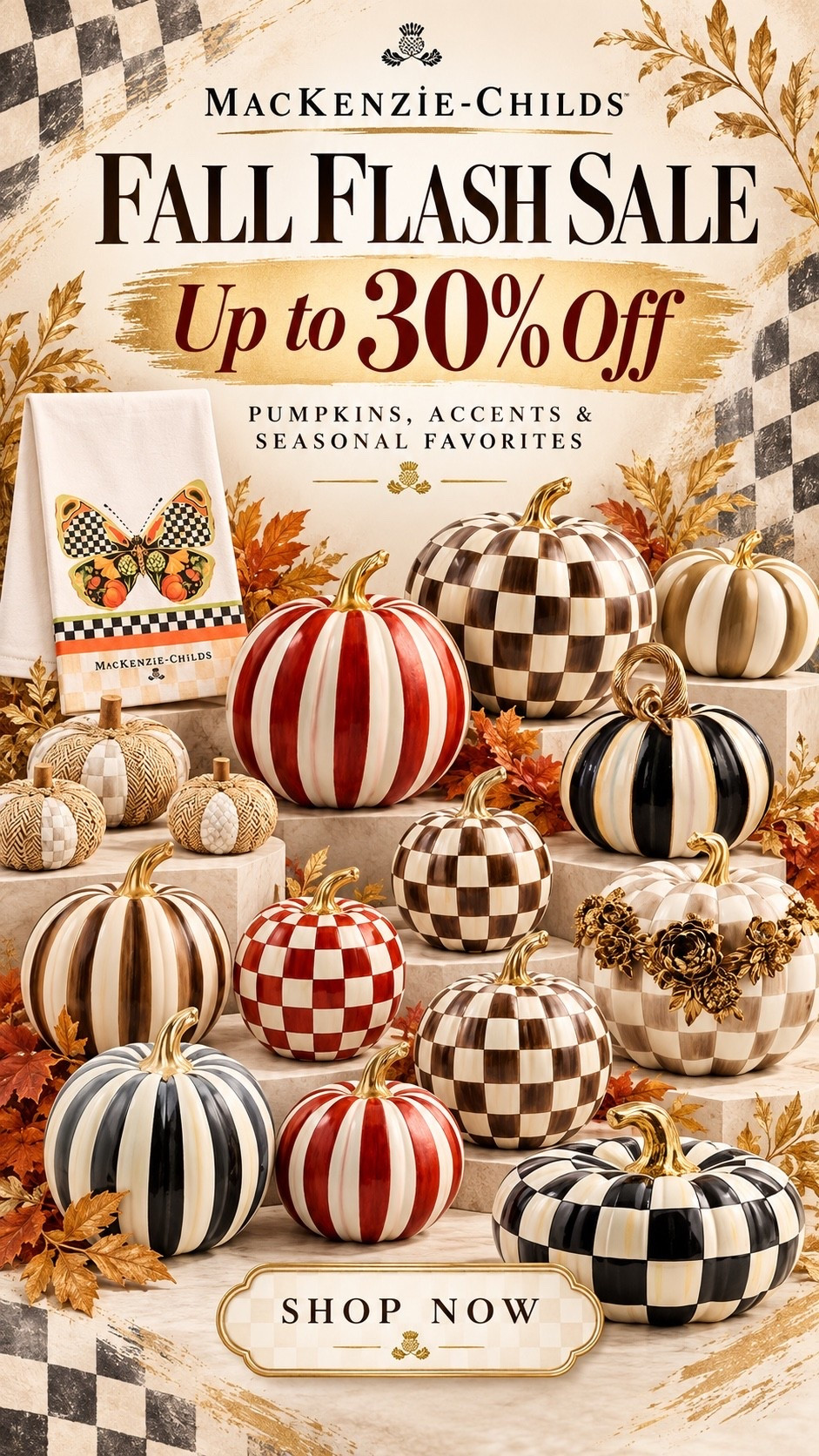 @MacKenzie-Childs is having an up to 30% off Fall and Halloween sale! So many of my favorites are marked down!

#LTKHome #LTKSeasonal #LTKSaleAlert