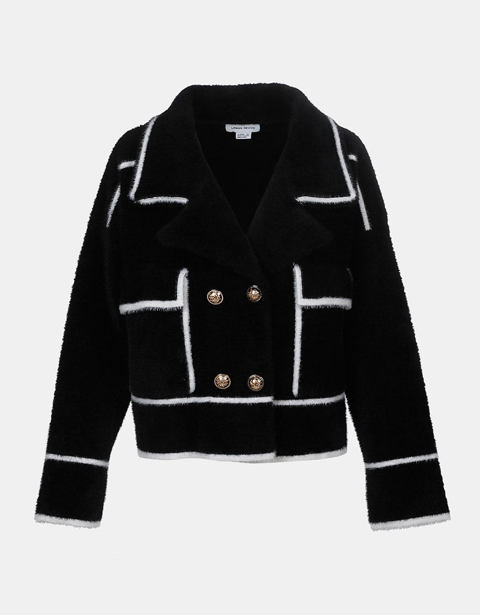 Denise Tweed Sherpa Jacket (Size Pre-Order) | Urban Revivo