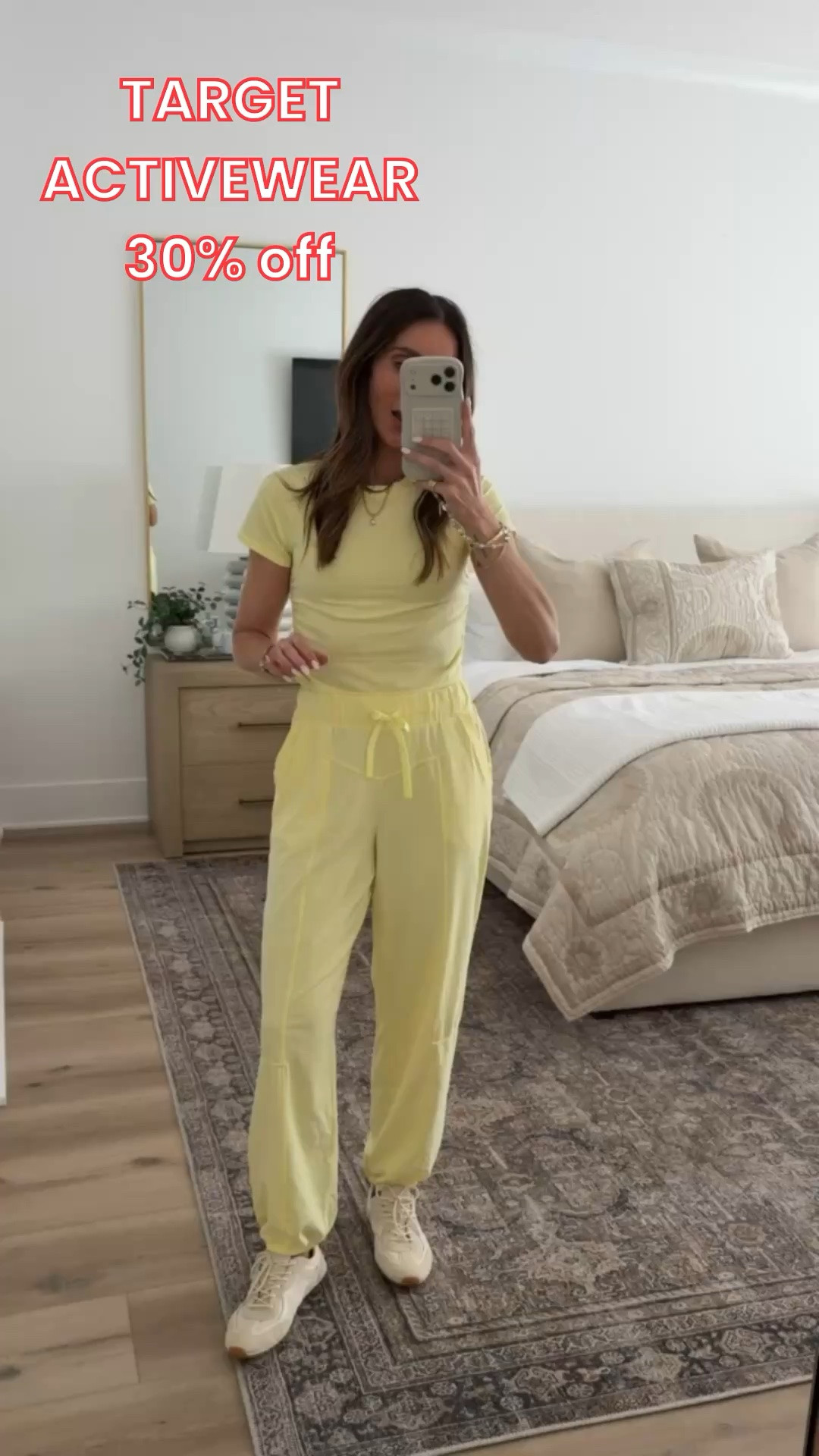 TARGET ACTIVEWEAR 30% off. Cute yellow athleisure set, I'm wearing S in both.

#LTKOver40 #LTKSaleAlert #LTKActive