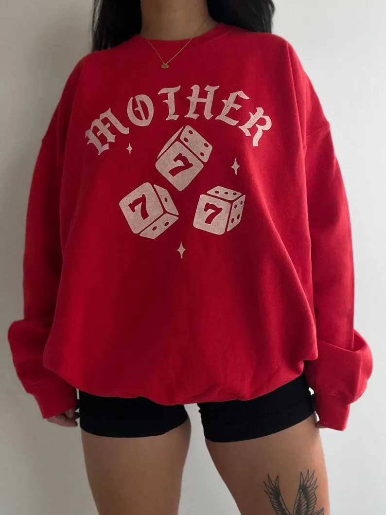Mother Dice Sweatshirt, trendy mom graphic sweatshirt, mama tee, edgy mothers day mom shirt | Etsy (US)