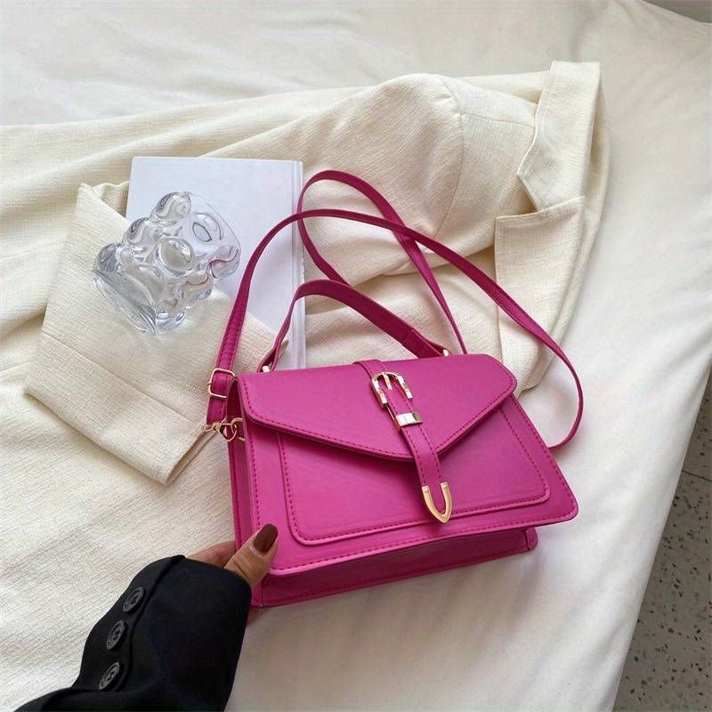 Solid Color Mini Handbag, Minimalist Crossbody Bag For Women, Fashion Top Handle Square Purse | Temu Affiliate Program