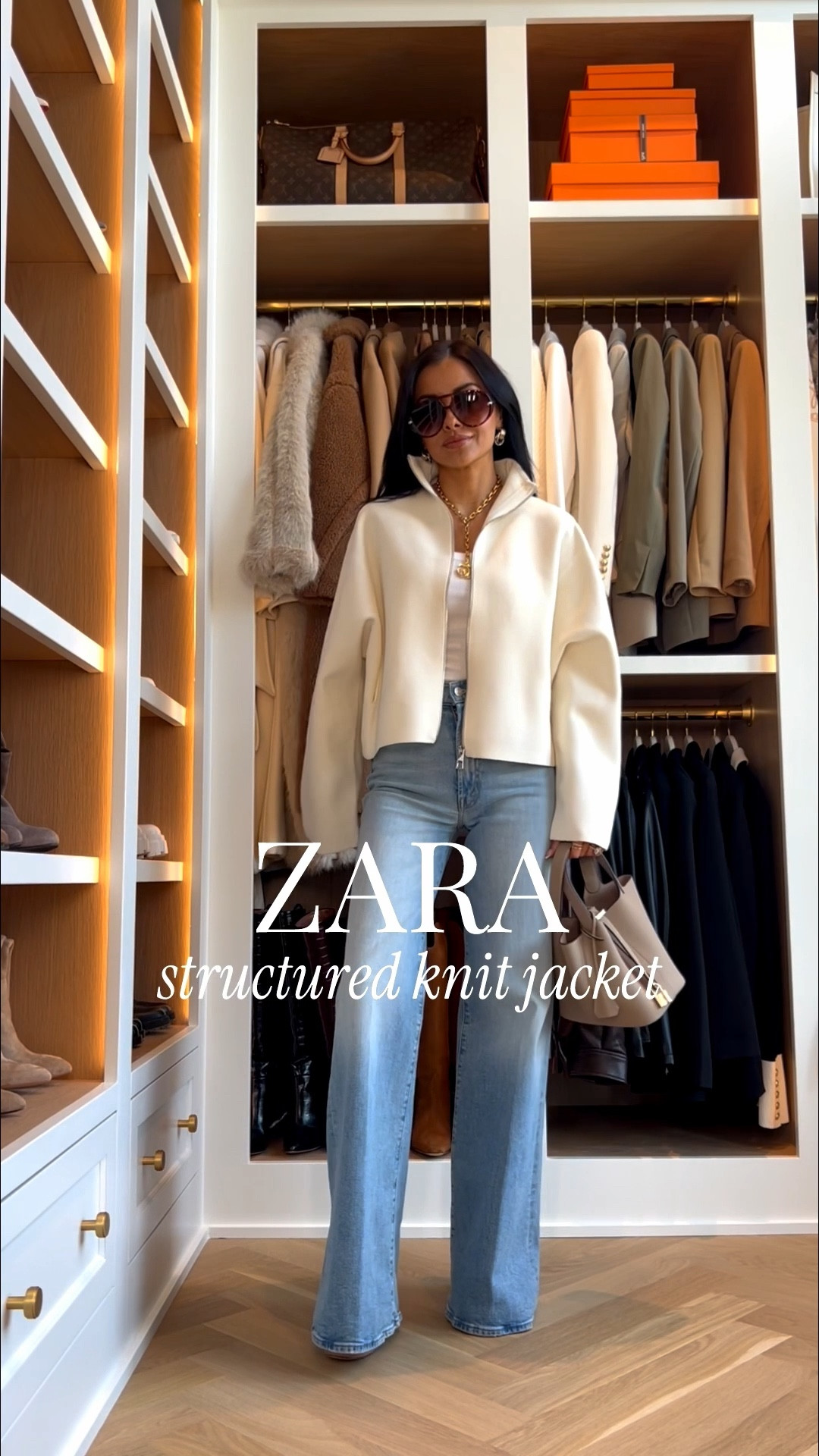 Zara new arrivals for spring 
This Zara structured knit jacket is almost sold out - last chance to score it. Perfect for spring workwear or business casual outfits 
Mother jeans wearing a 24
Amazon Hermes tote 


#LTKOver40 #LTKWorkwear #LTKPetite