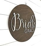 Nursery Name Sign, 3D Custom Name Sign, Baby Shower Gift, Round Wood Name Sign, Baby Name Sign, Name | Amazon (US)