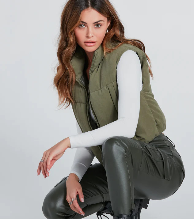 Aspen Bound Brushed Twill Puffer Vest | Windsor Stores