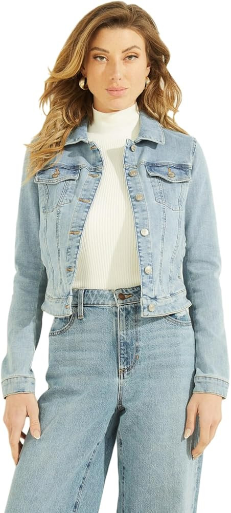 Guess Women's Sexy Denim Trucker Jacket | Amazon (US)