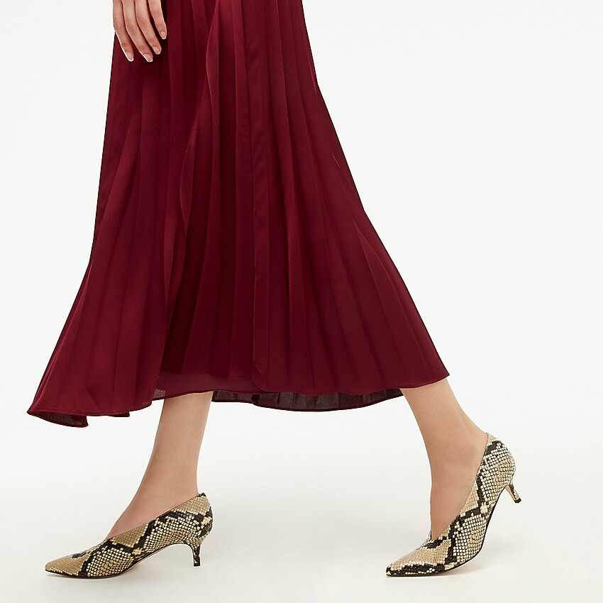 Pleated midi skirt | J. Crew US