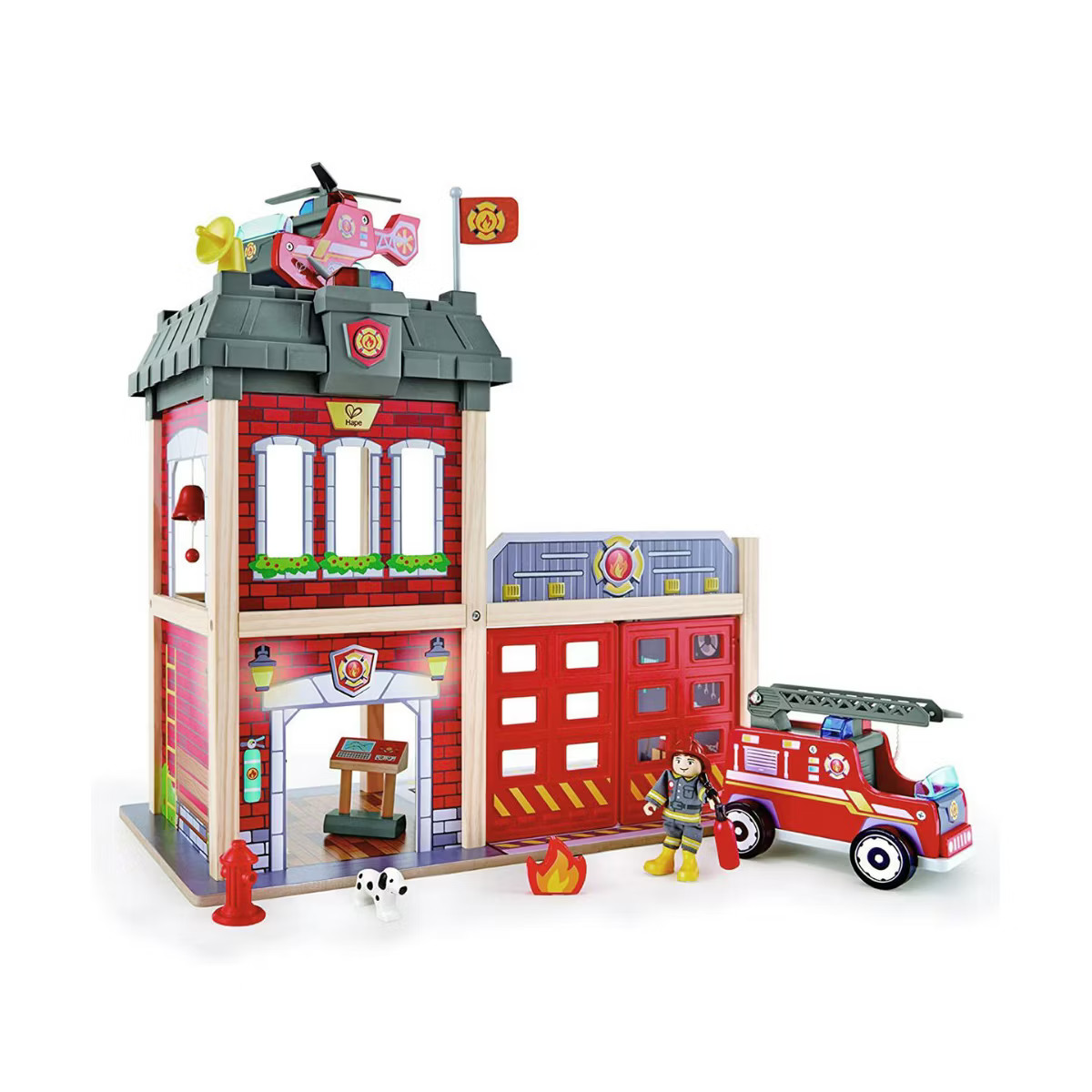 HAPE Tri-level Wooden Fire Station | Target