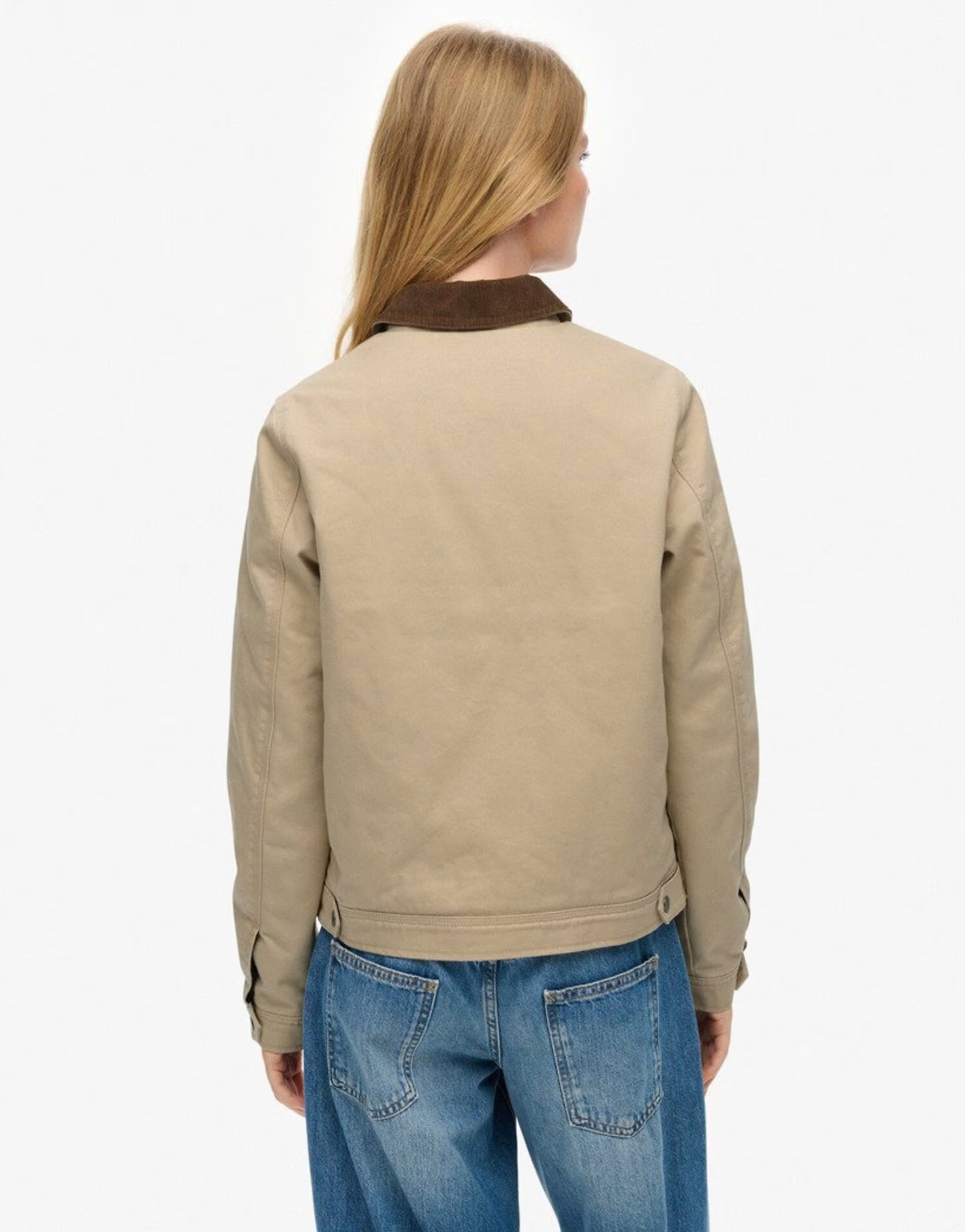 Superdry Cord collar quilt ranch jacket in humus beige | ASOS | ASOS (Global)