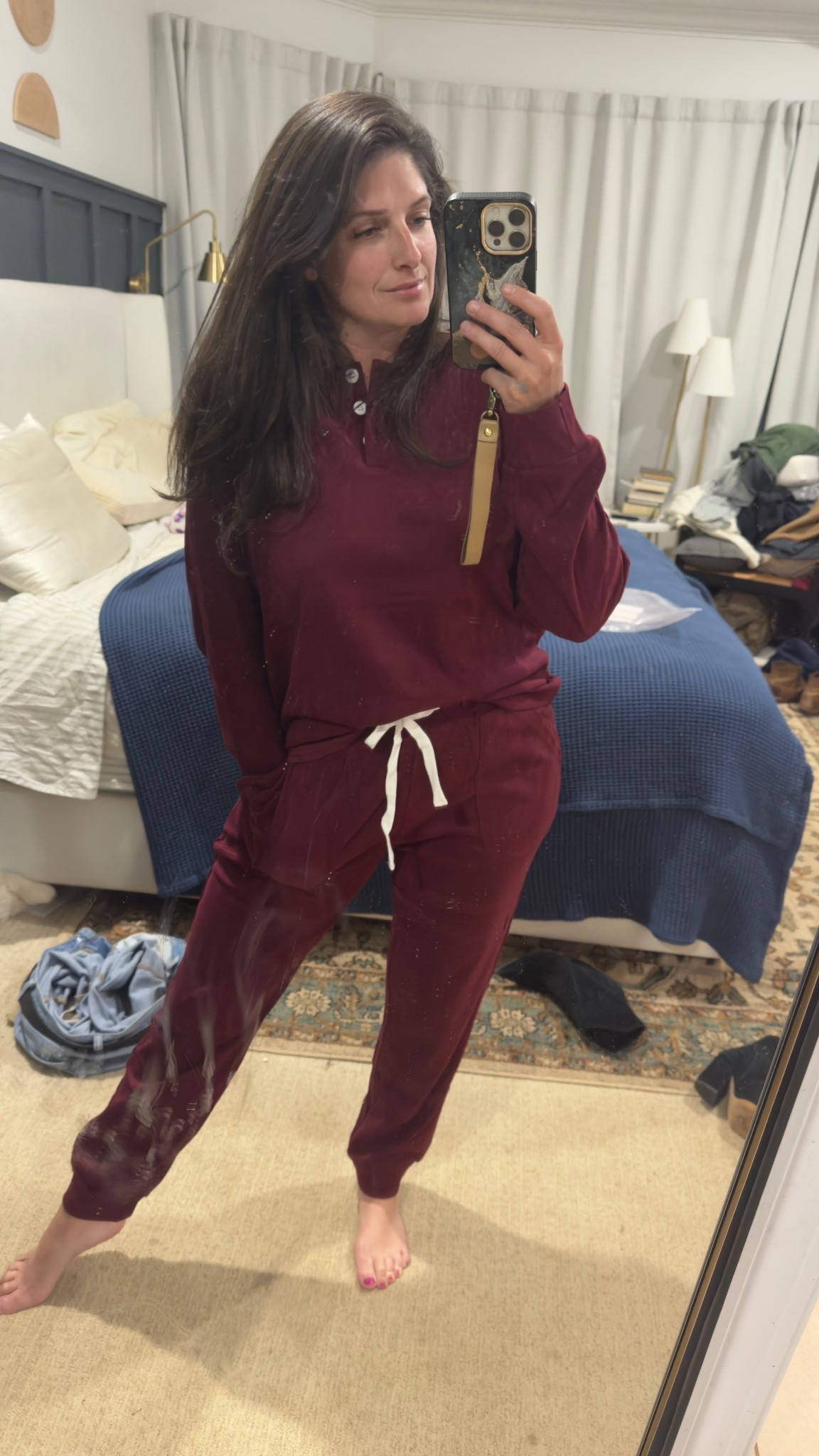 New favorite Amazon find — this pajama and lounge set is under $50! It’s super soft and cozy, and I love the Henley-style top. Perfect for relaxing at home or gifting to anyone on your list this season. #AmazonFashion #Loungewear #GiftIdeas

#LTKHoliday #LTKFindsUnder50
