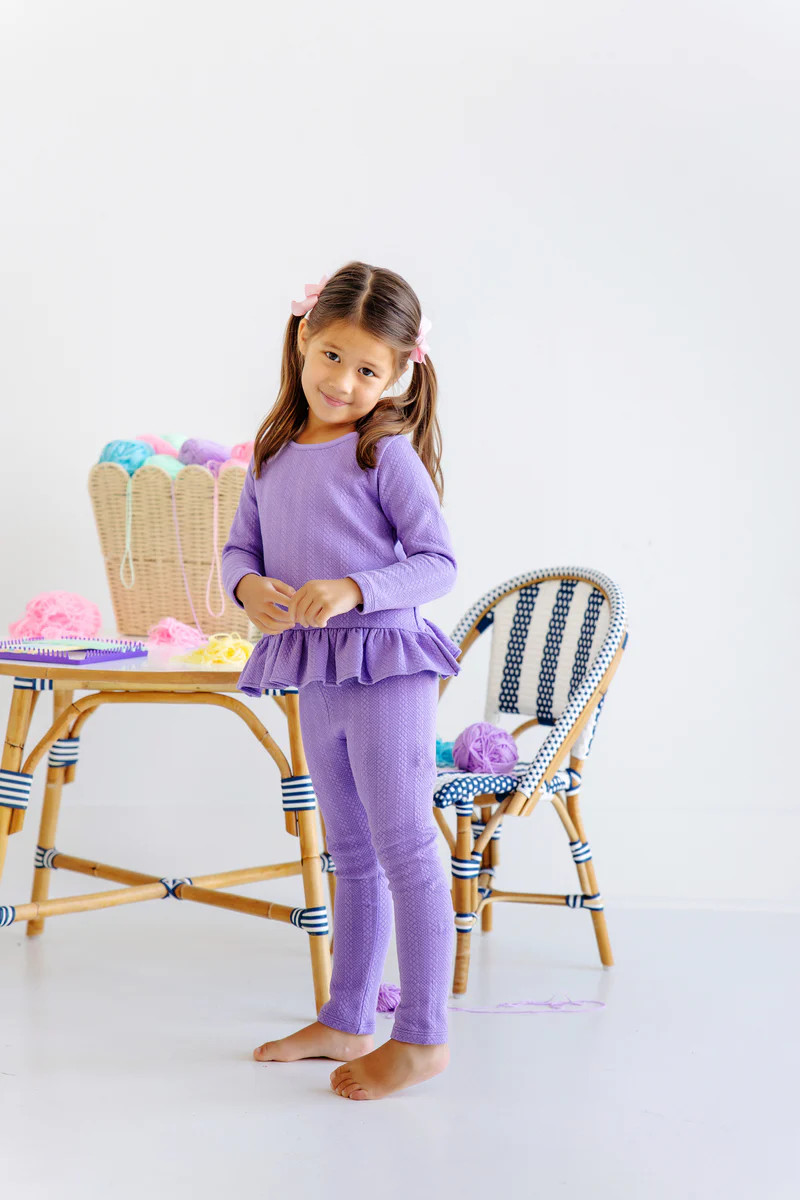 Mitzy Sue Slacks (Quilted) - Palisades Purple | The Beaufort Bonnet Company