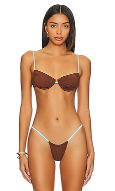 Indah Lisa Underwire Bikini Top in Cacau from Revolve.com | Revolve Clothing (Global)