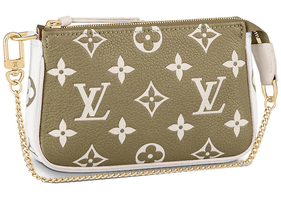 Louis Vuitton Mini Pochette Accessoires Khaki Green/Beige/Cream | StockX