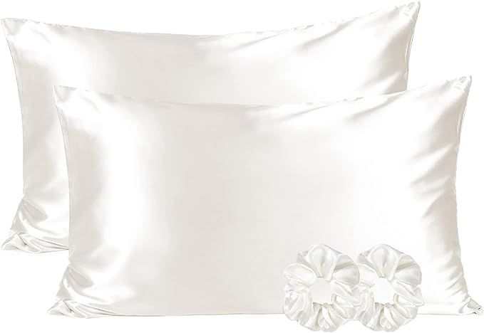 YANIBEST Satin Pillowcase for Hair and Skin Silk Pillowcase 2 Pack Cooling Satin Pillowcase with ... | Amazon (US)