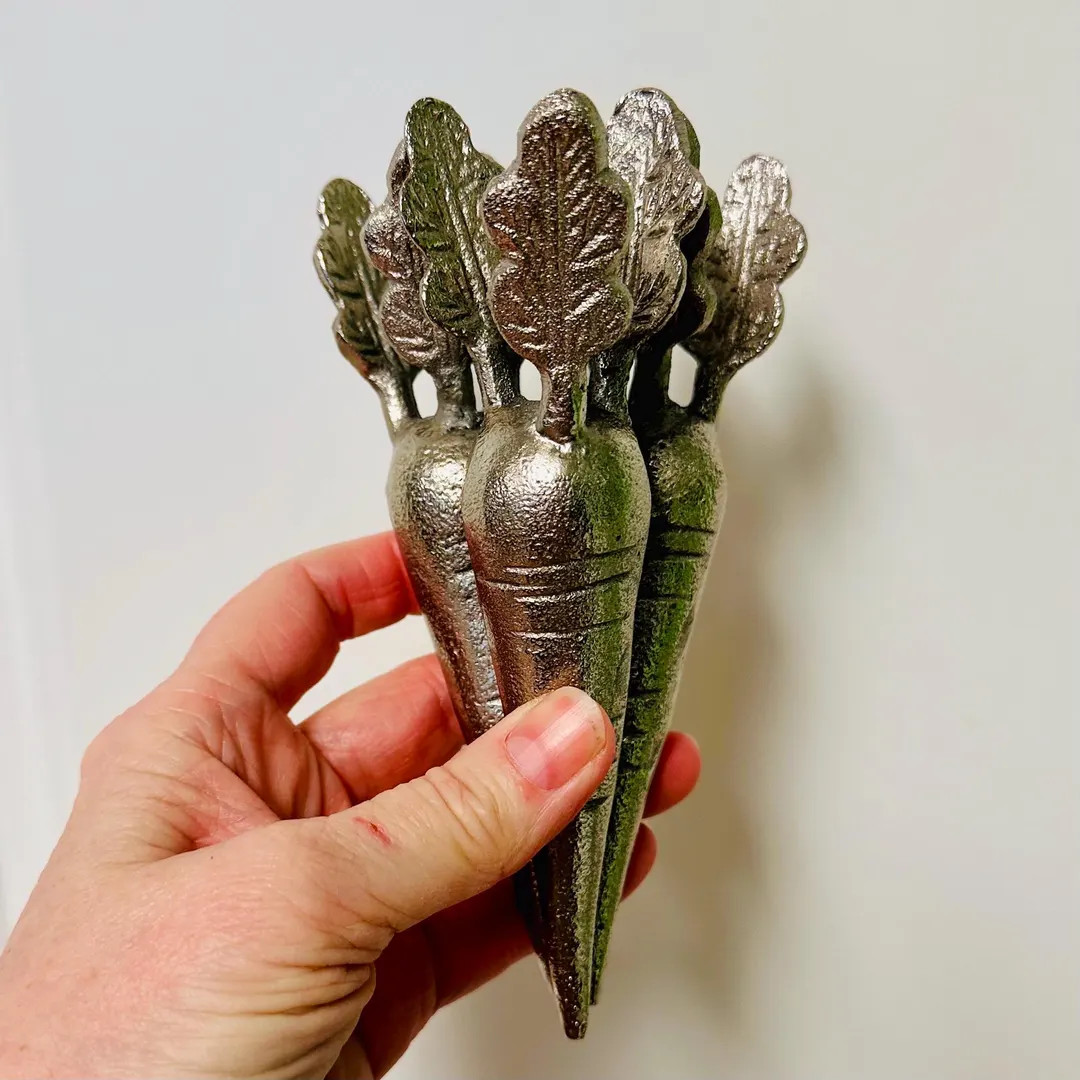 Pewter Carrots | Vintage Easter Pewter Carrots | Cottagecore | Grandmacore | Farmhouse | Country ... | Etsy (US)