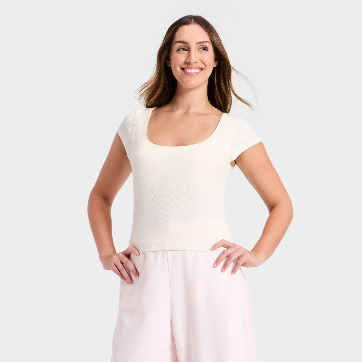 Women's Modal Ribbed Cap Sleeve Support Tank Top - All In Motion™ | Target