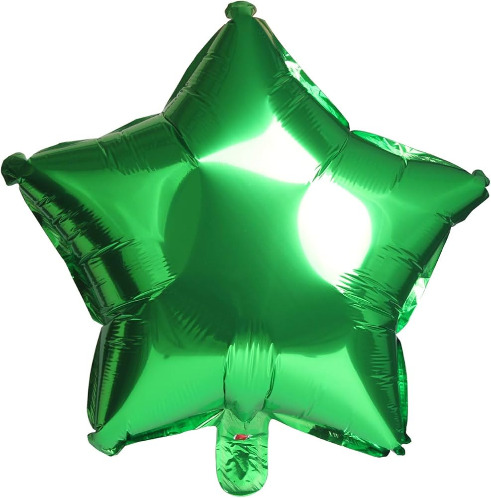 10PCS 18" Star Balloons Foil Balloons Foil Membrane Balloons Party & Wedding Decoration, Green | Amazon (US)