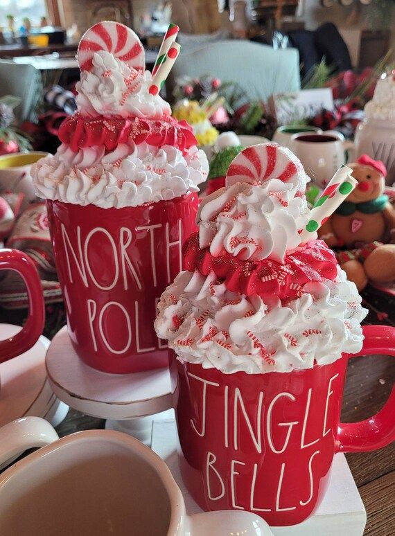 Christmas mug toppers rae dunn inspired mug toppers | Etsy | Etsy (US)
