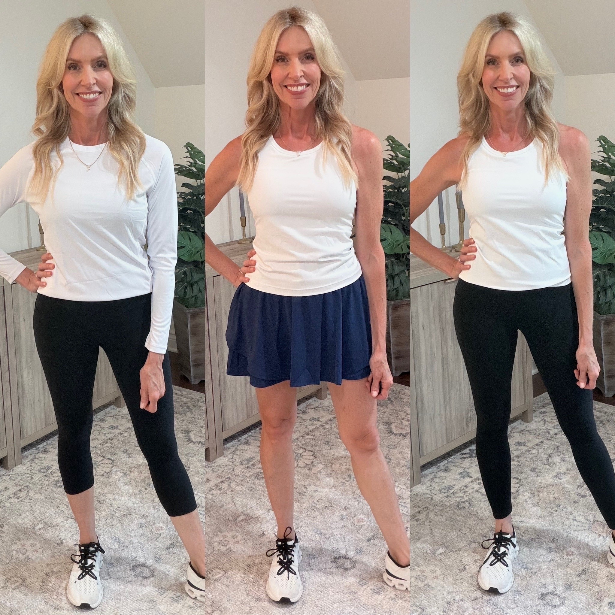 These compression leggings and capris cinch and hold in the tummy, plus they give a great 🍑 lift. They are functional and also make me feel my best. 😀 You need to check out their pieces, they have items as low as $13 and discounts reach up to 50% off!

Make sure to take a look at my tank too. It has a fantastic built in bra. And my skirt has hidden built in shorts, so it's perfect for sports or everyday! My rash guard has a UPF of 50 so it’s awesome for the outdoors.

🚨 Use GOJENNA10 at 🛒 for 10% off!

#LTKgrwm #LTKootd #LTKOver40