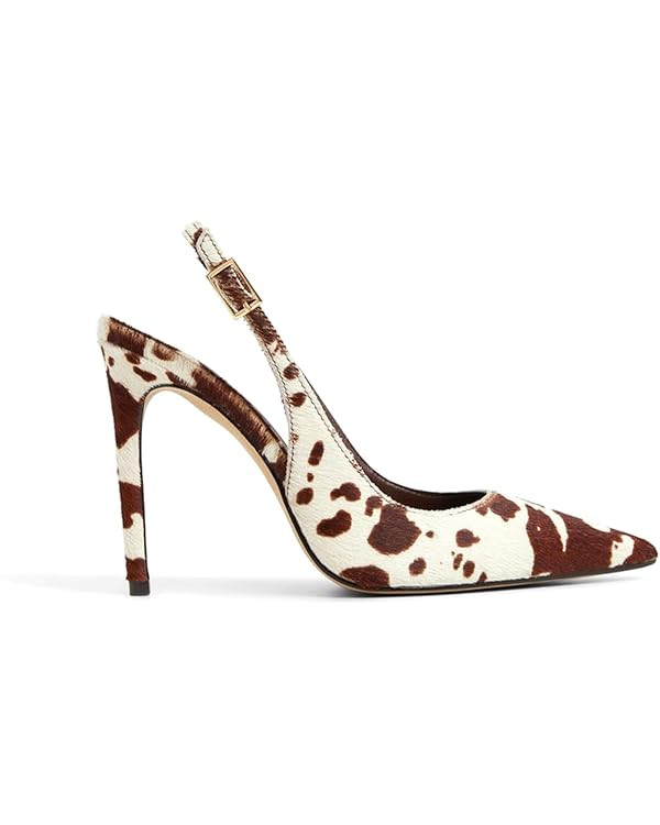 Women's Slingback Heels Closed Pointed Toe Stiletto High Heels Buckle Slip on Dressy Sexy Pump Sh... | Amazon (US)