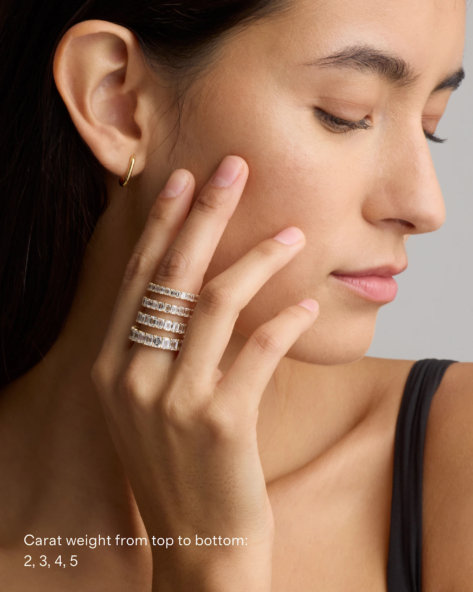 Lab Grown Diamond Emerald Eternity Band | Quince