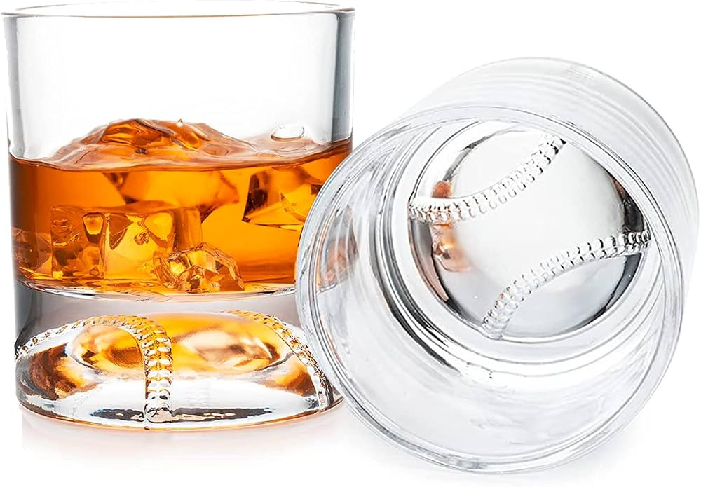 The Wine Savant Baseball Whiskey Glass - 12oz Whiskey Glass for Any Occasion, Baseball Gifts, Bas... | Amazon (US)
