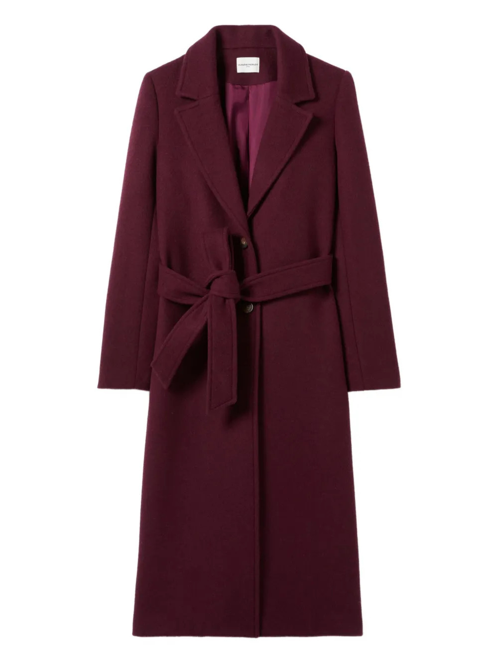 Claudie Pierlot Belted Coat | Red | FARFETCH CA | Farfetch Global
