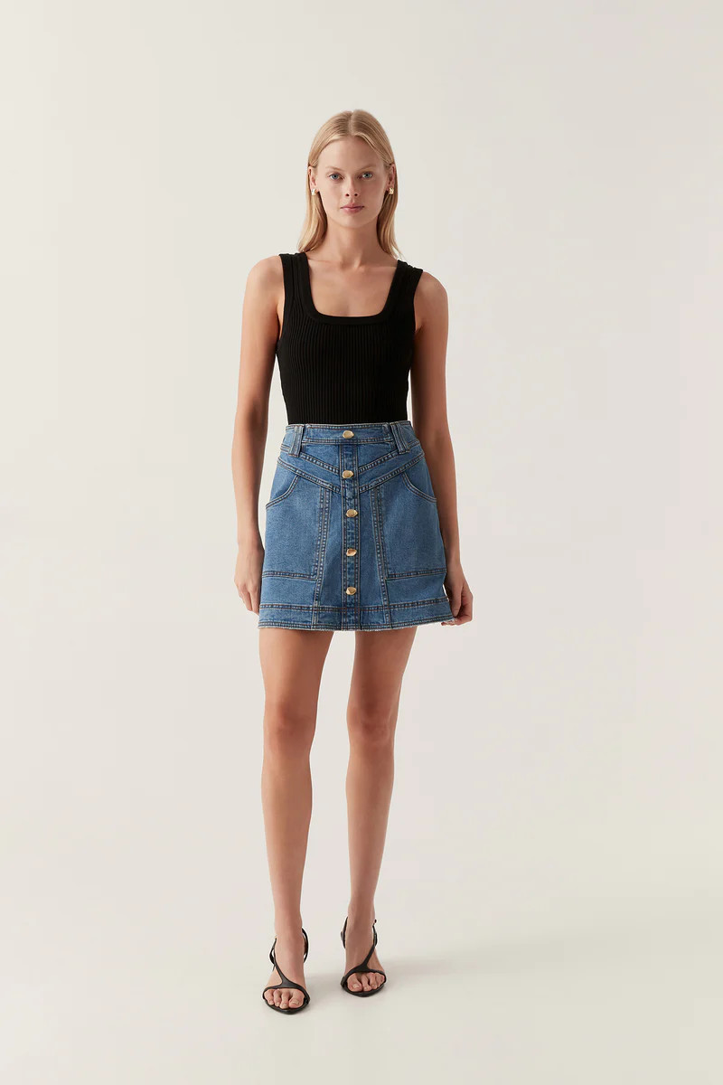 Belmond Denim Mini Skirt | aje. (Australia)