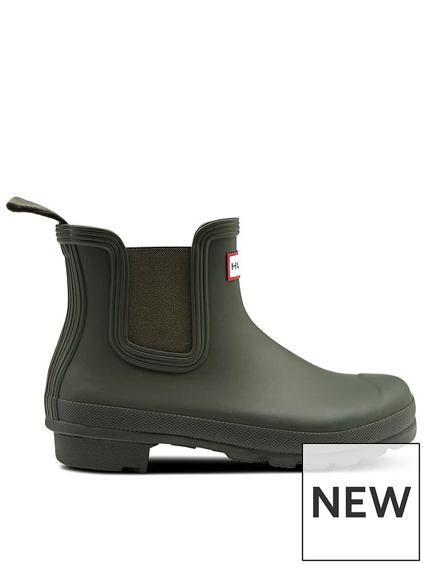 Hunter Womens Original Chelsea Boot - Green | Very (UK)