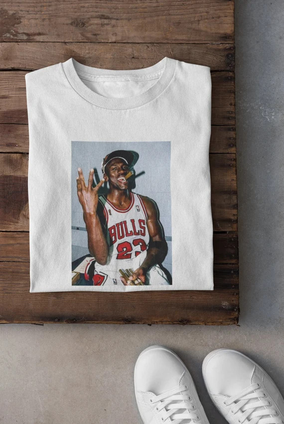 Vintage Jordan T-shirt  Cigarette After Tired Sweater  - Etsy | Etsy (US)