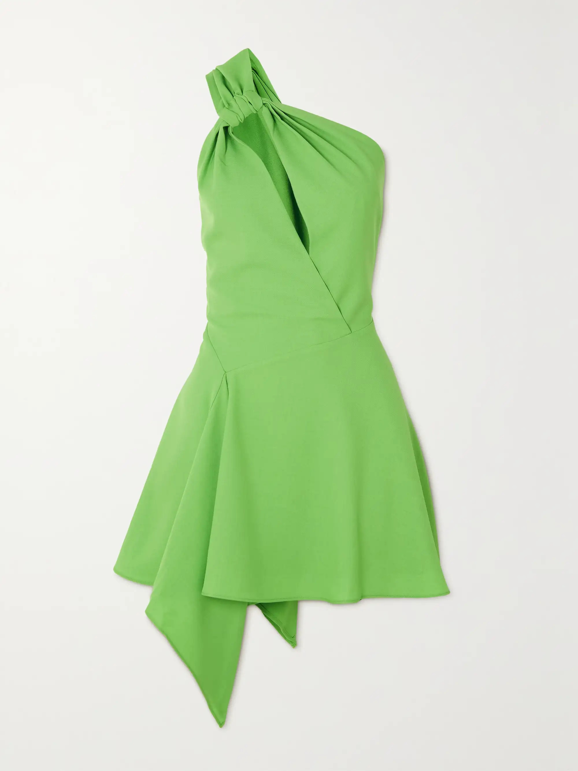 Eliana asymmetric one-shoulder cutout twill mini dress | NET-A-PORTER APAC