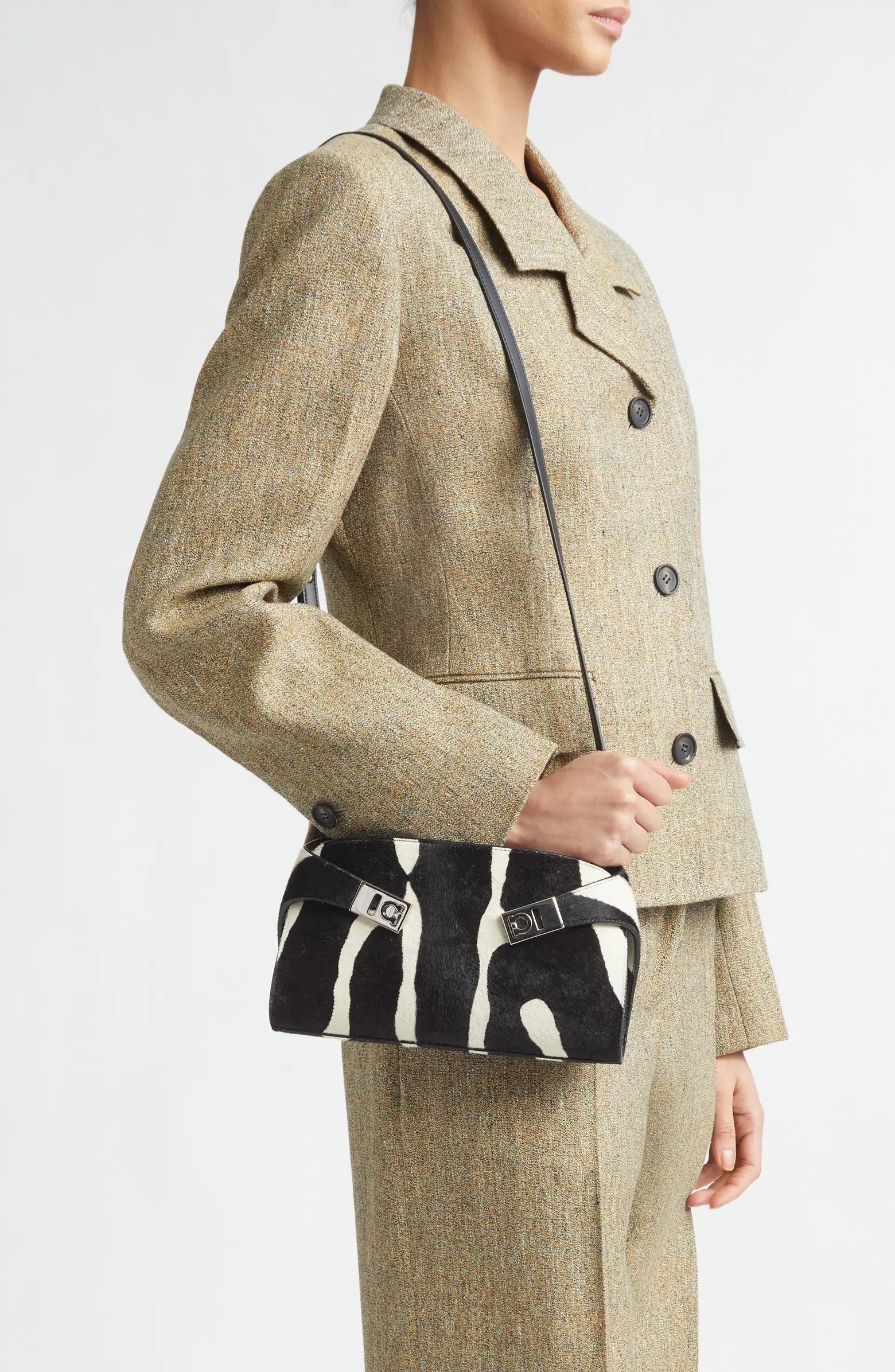 Hug Genuine Calf Hair East/West Crossbody Bag | Nordstrom