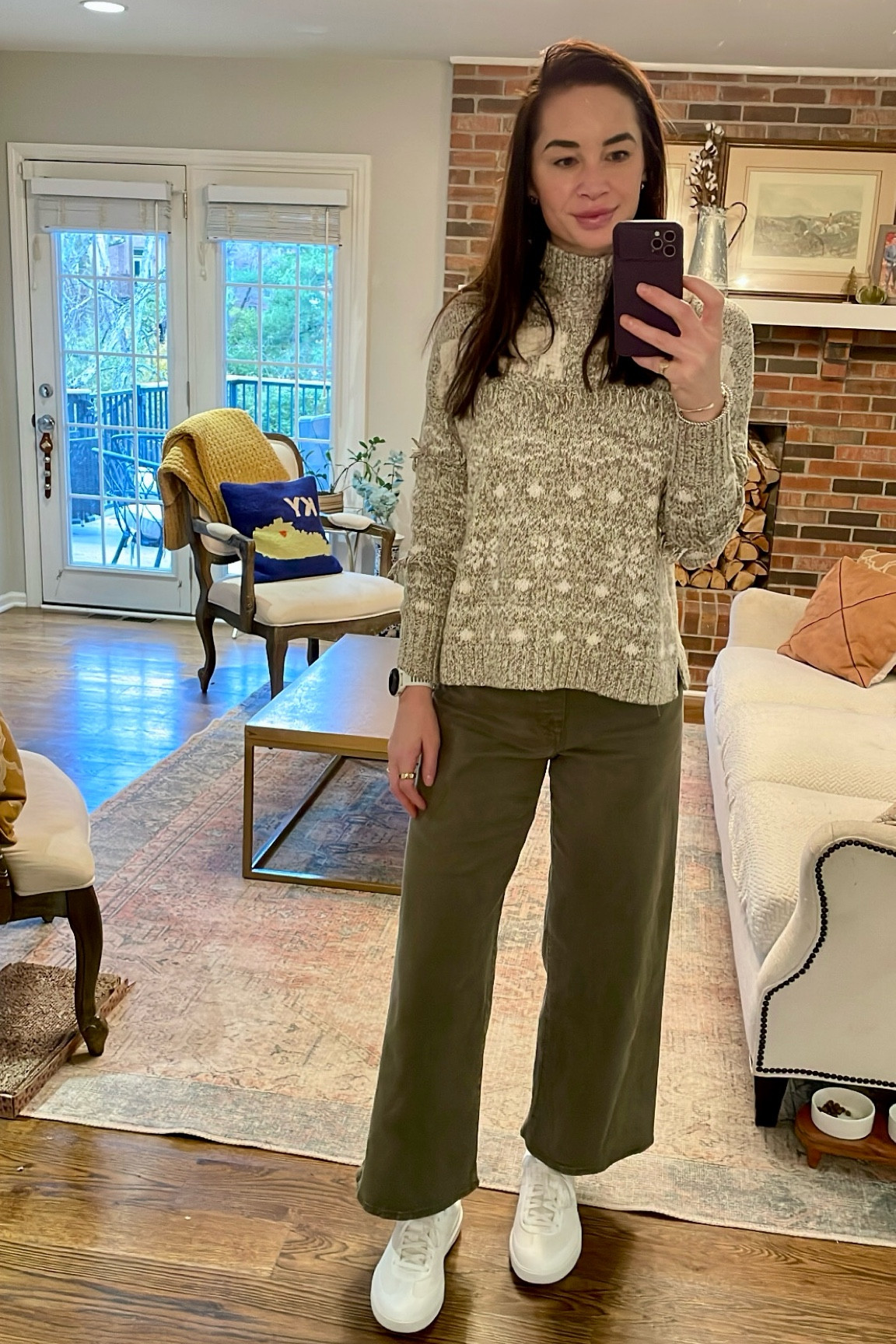 olive green cropped wide leg pants on sale sizes up with white sneakers  

#LTKSaleAlert #LTKSeasonal #LTKWorkwear