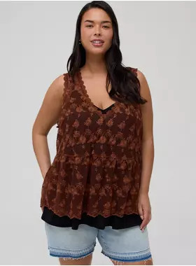 Lace V-Neck Tank | Torrid (US & Canada)