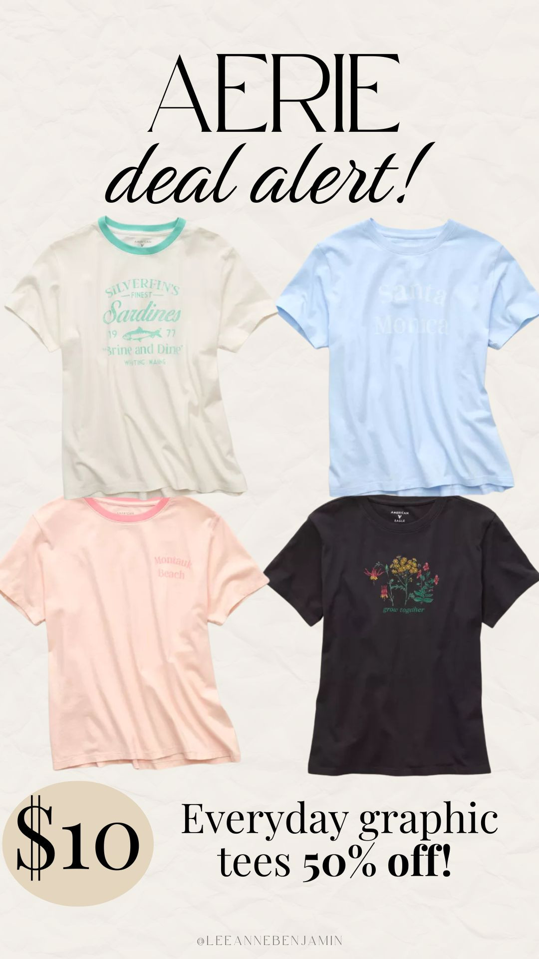 Aerie $10 graphics tees on sale!  

 #LTKootd #LTKSeasonal #LTKSaleAlert