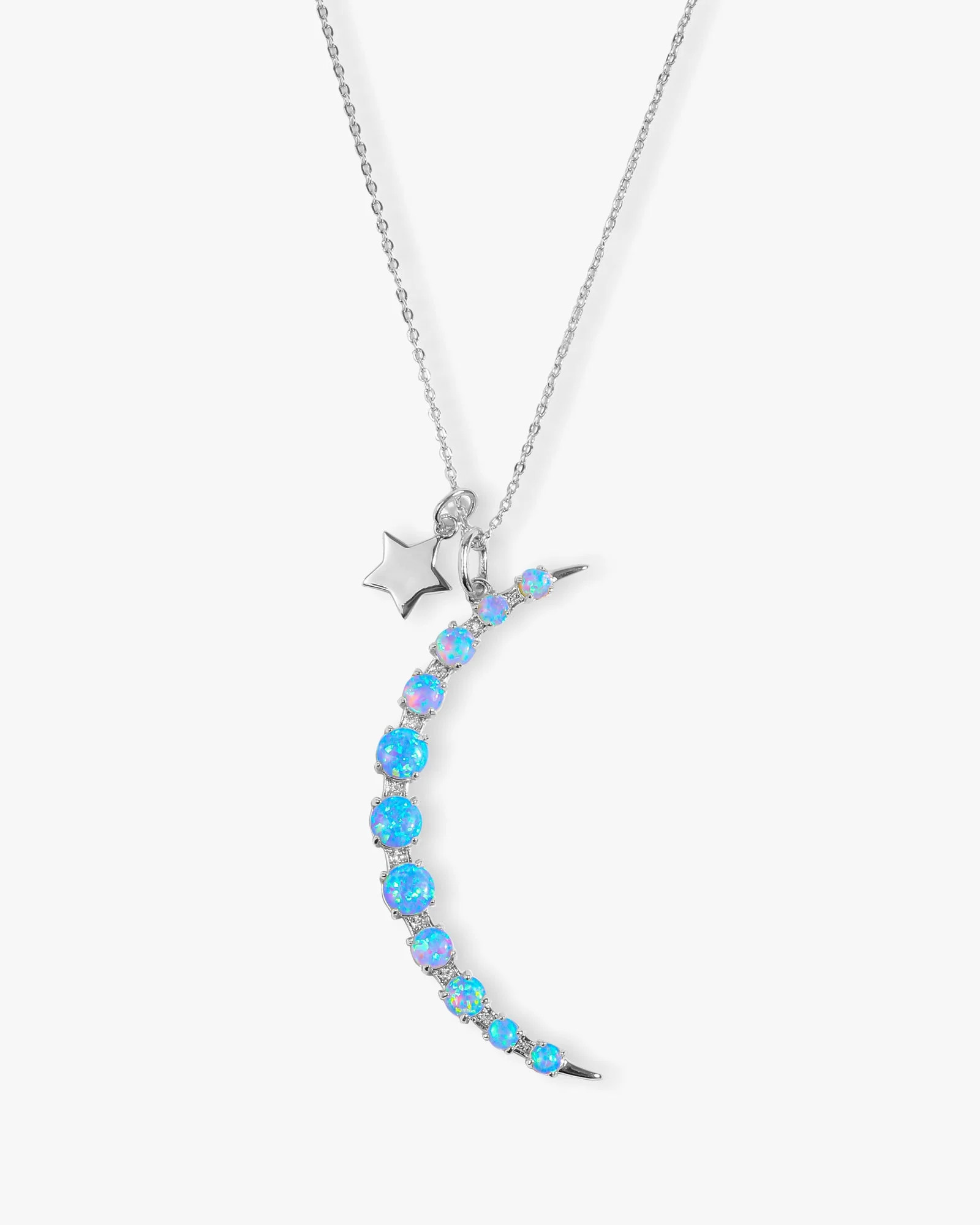 What Dreams are Made of"" Necklace - Silver|Blue Opal | Melinda Maria Jewelry