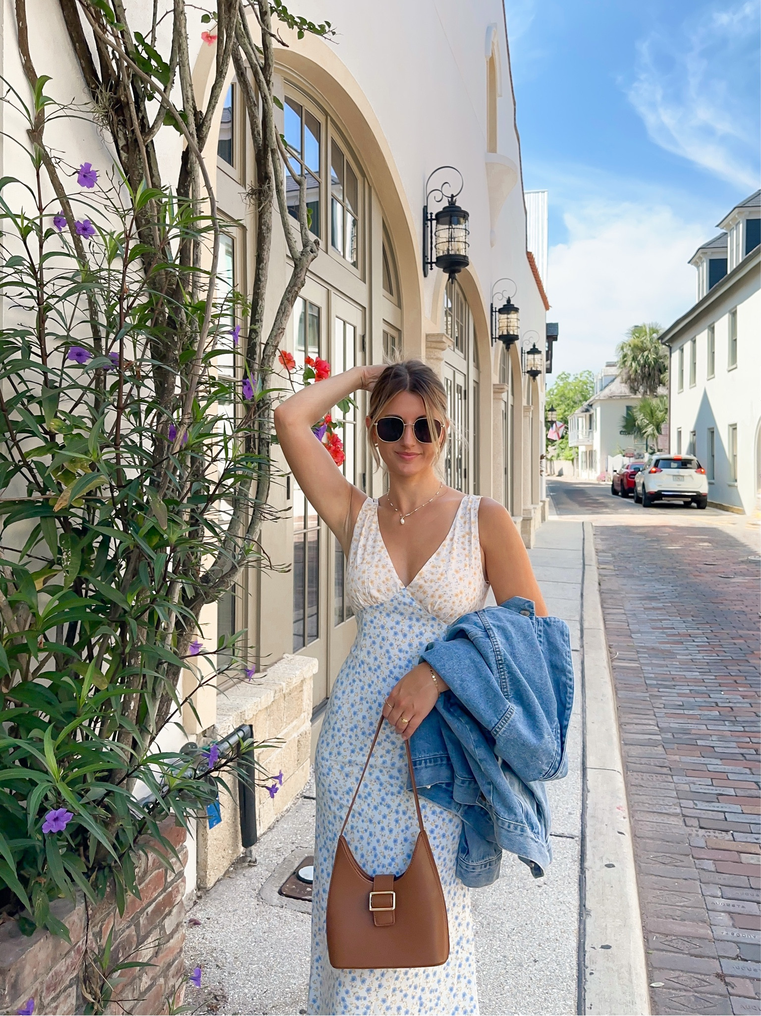 floral midi dress outfit 
wearing size small 
code: KRISTINE15 for dress & jacket 
Similar options also linked! Code: KRISTINEXO for princess Polly 


European summer outfit, midi dress, denim jacket, outfit for Europe, euro summer, maxi dress 

#LTKSeasonal #LTKeurope #LTKstyletip